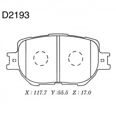Дисковые тормозные колодки KASHIYAMA D2193