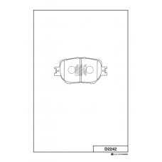 Дисковые тормозные колодки KASHIYAMA D2242