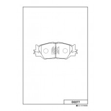 Дисковые тормозные колодки KASHIYAMA D2277