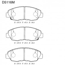 Дисковые тормозные колодки KASHIYAMA D5116M