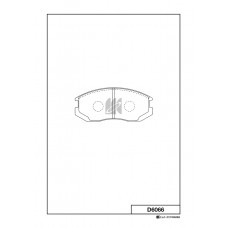 Дисковые тормозные колодки KASHIYAMA D6066