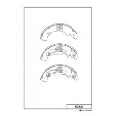 Барабанные тормозные колодки KASHIYAMA K3421