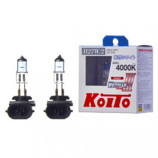 Лампа высокотемпературная Koito Whitebeam H27/2 12V 27W (55W) 4000K (комплект 2 шт.) P0729W