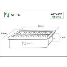 Фильтр воздушный Nitto 4TP1060