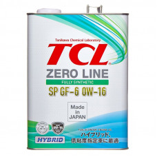 Масло моторное TCL Zero Line Fully Synth, Fuel Economy, SP, GF-6, 0W16, 4л Z0040016SP