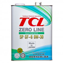 Масло моторное TCL Zero Line Fully Synth, Fuel Economy, SP, GF-6, 0W30, 4л Z0040030SP